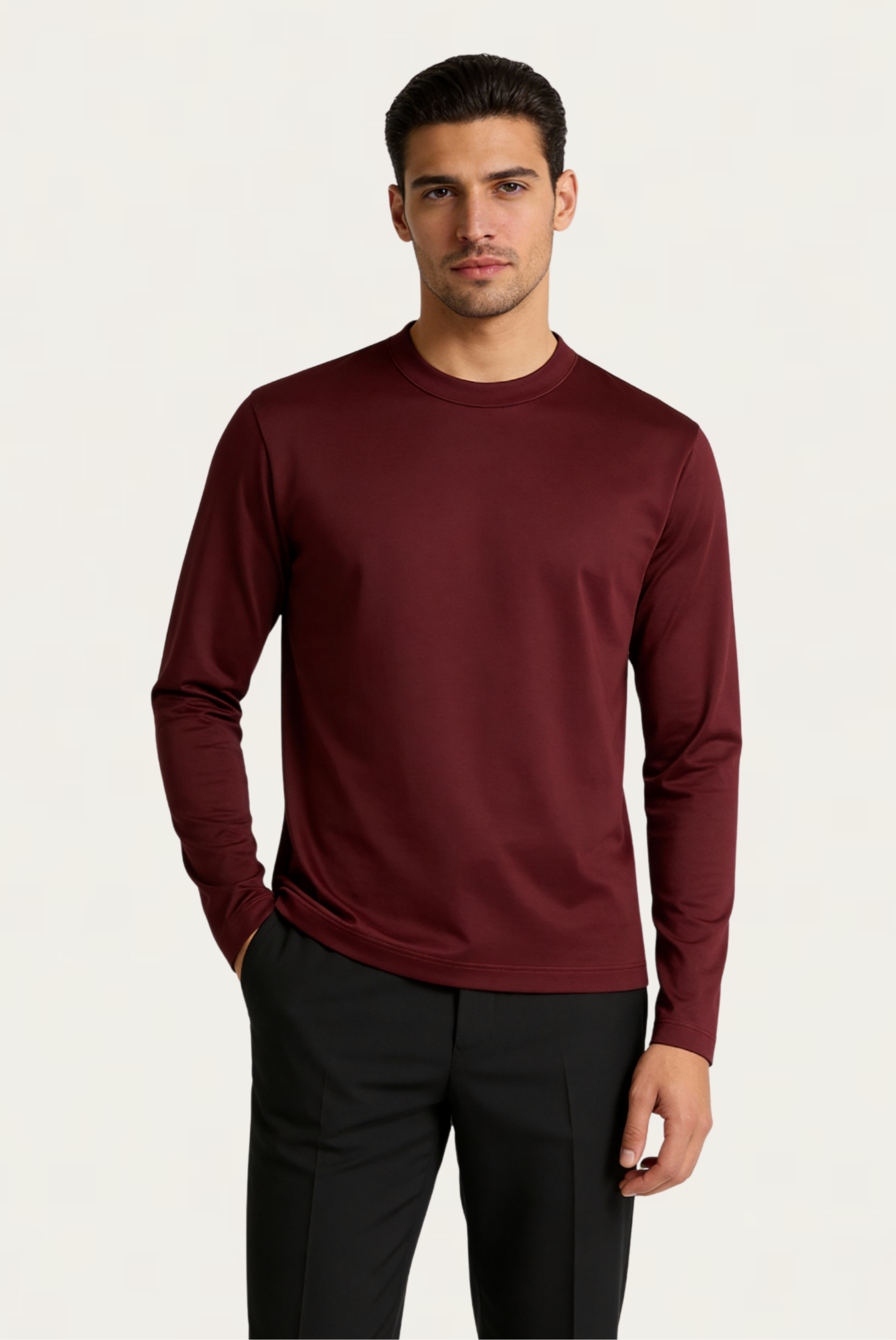 Burgundy Imperial Long Sleeve