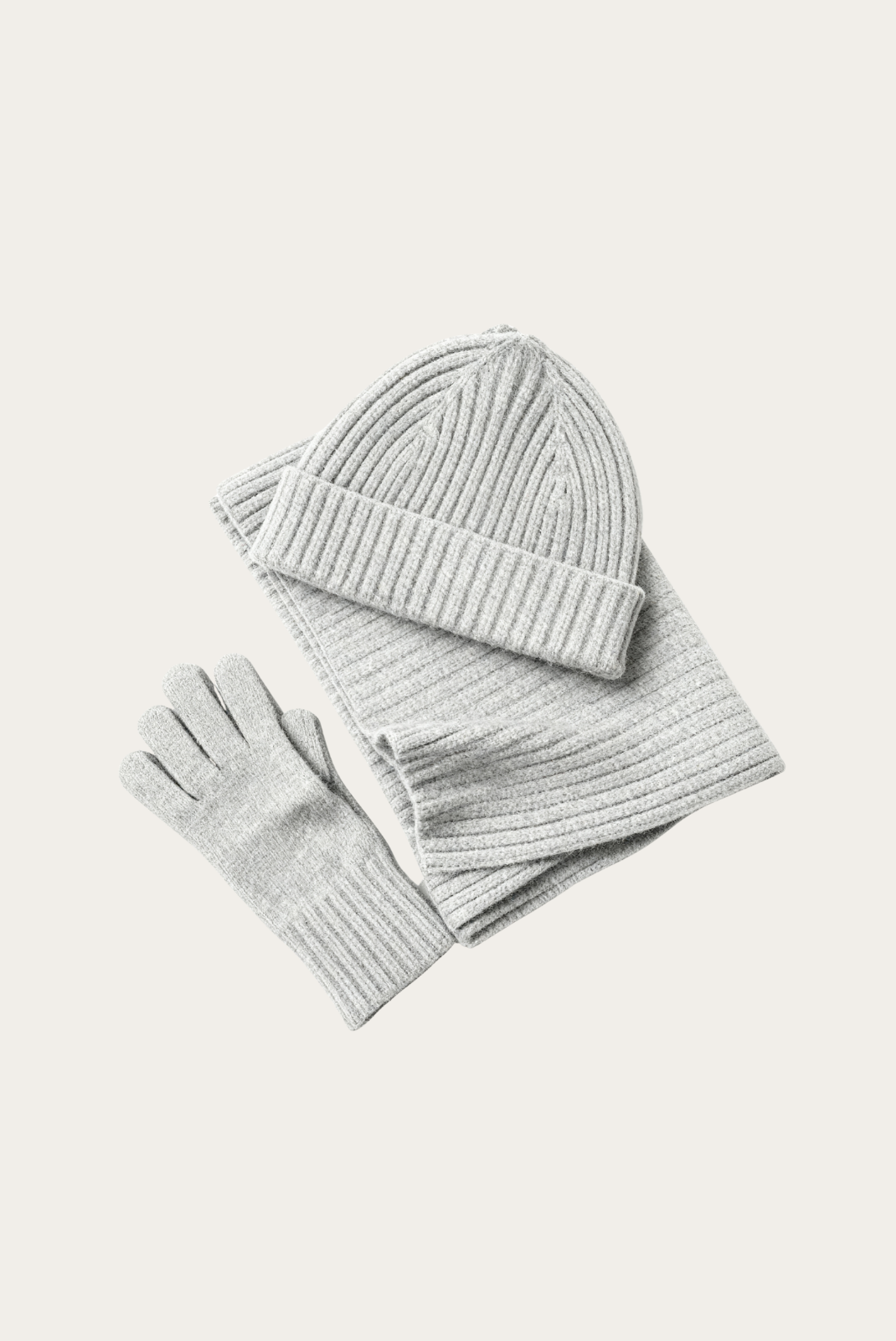 Light Grey Merino Wool Wintertime Essentials