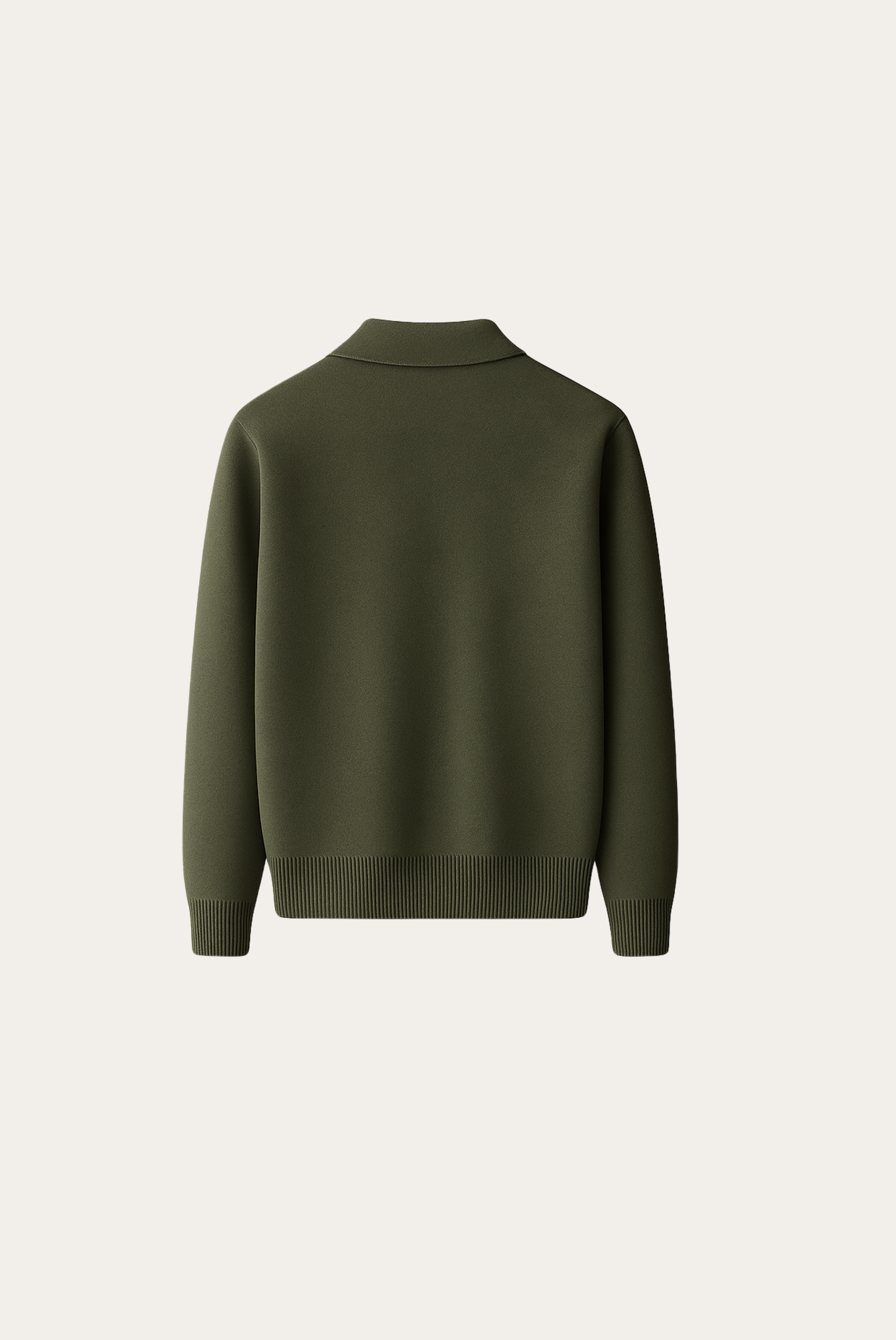 Olive Green Polo Cardigan