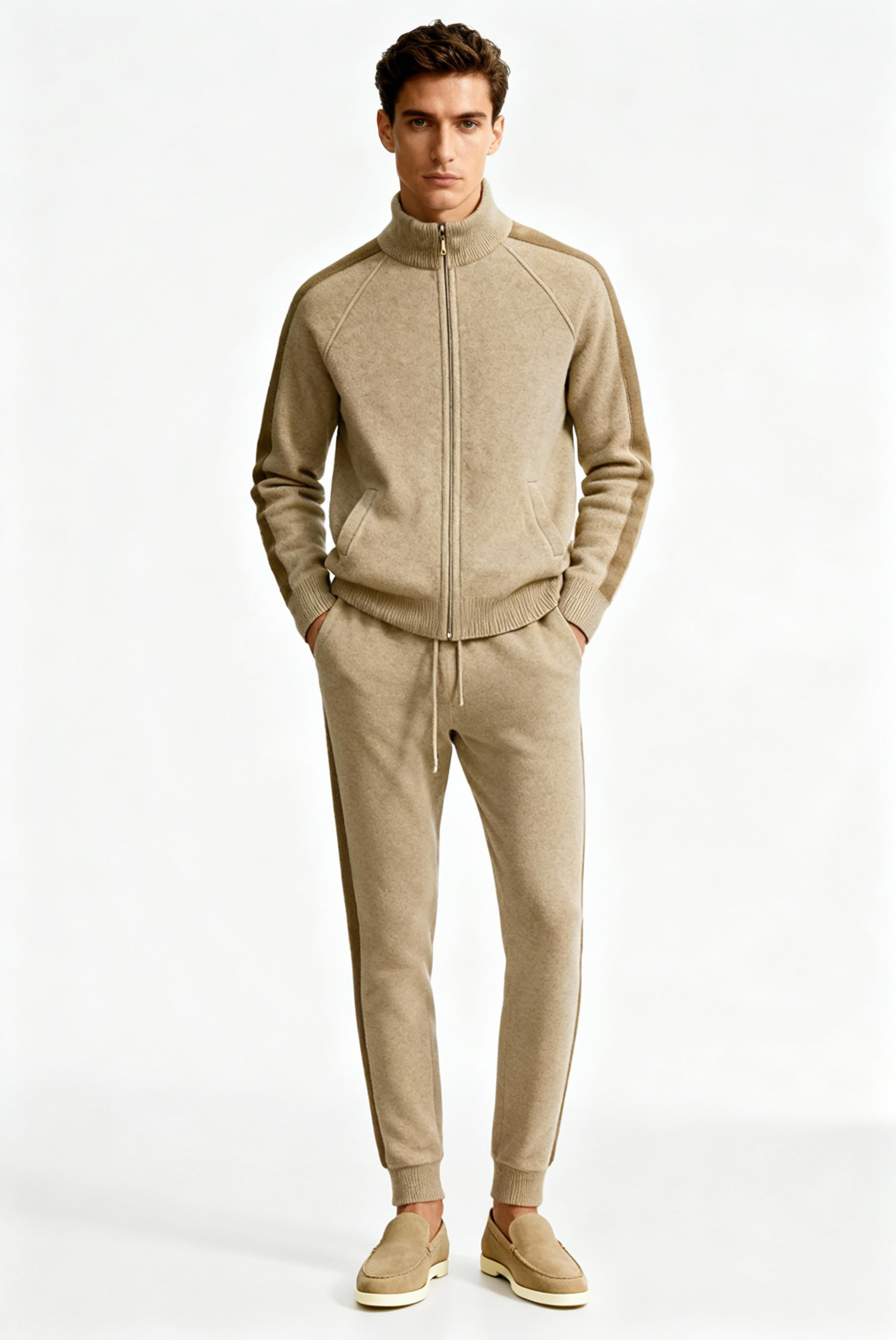 Beige Donati Cashmere Set