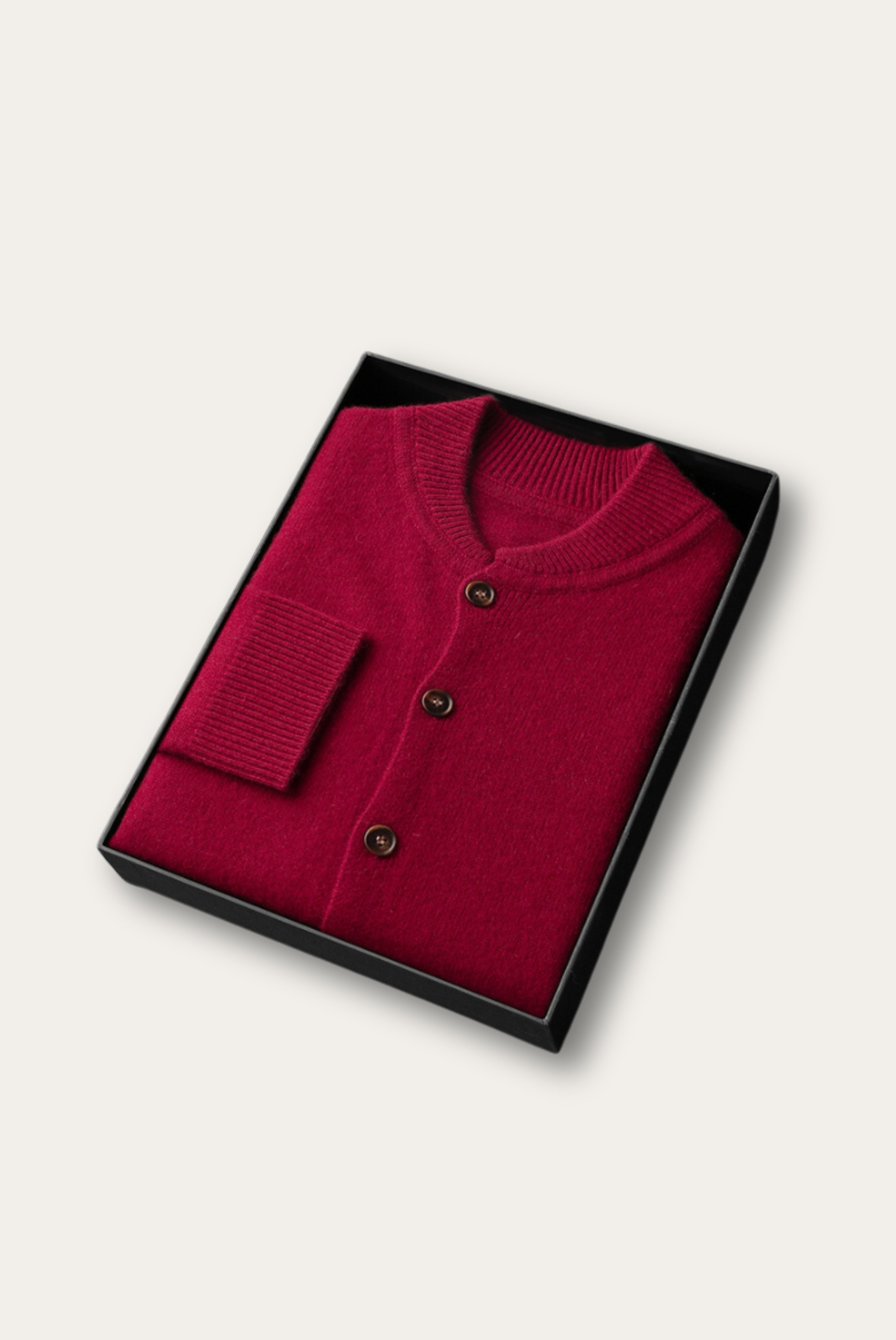 Red Cashmere Cardigan