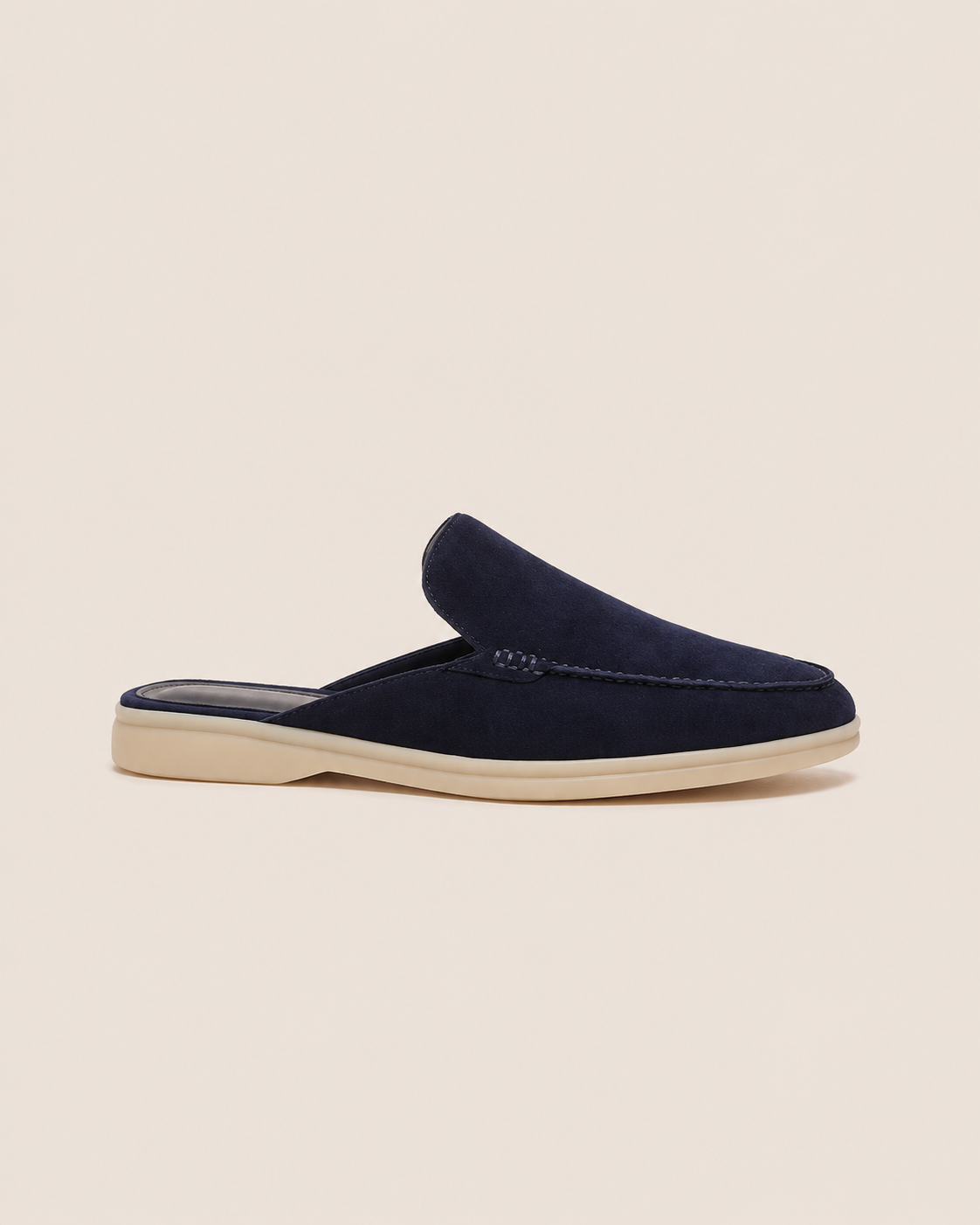 Bordeaux Moreno Mule Dark Blue