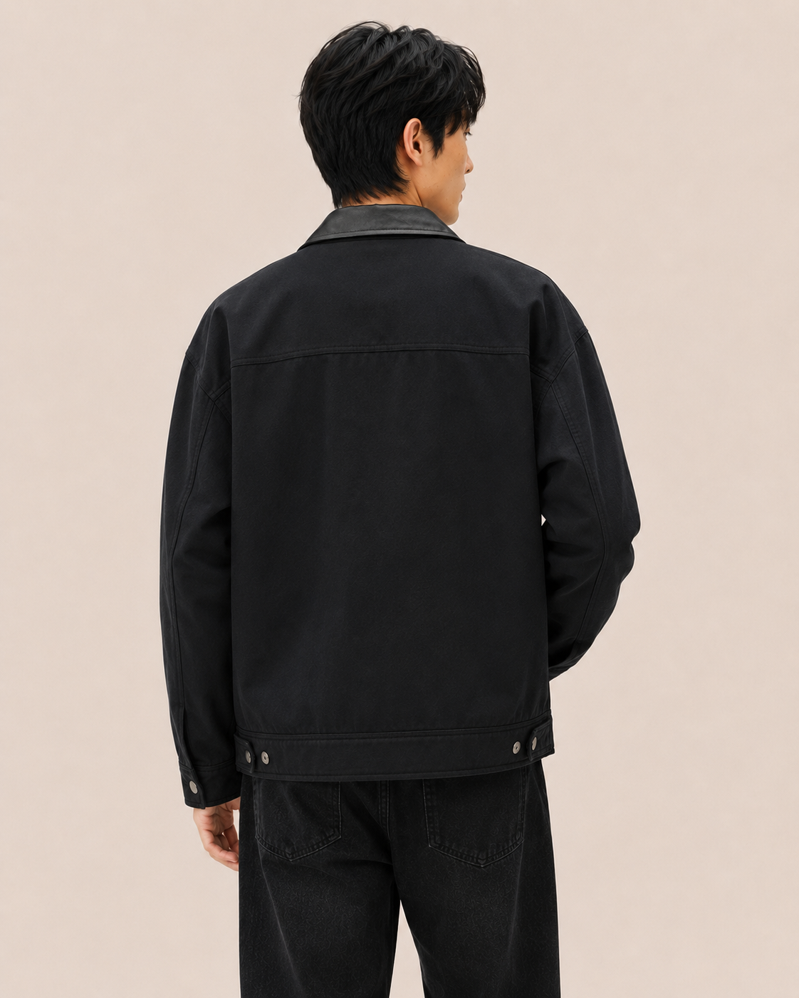 Black Nocturne Workwear Jacket