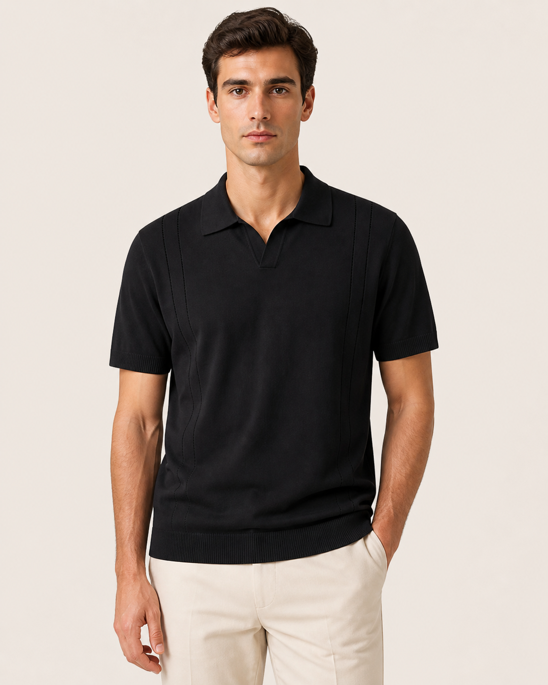 Black Riviera Polo