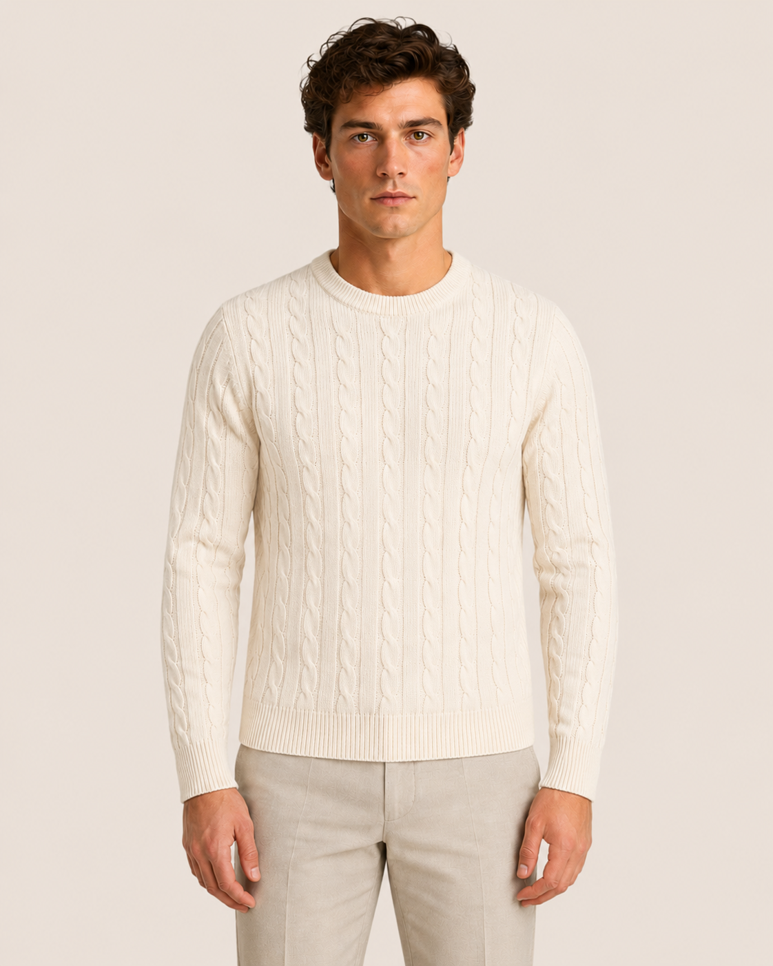 Ivory Tresse Crewneck