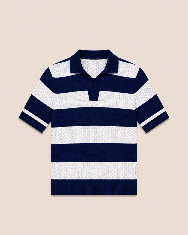 Navy Mistral Knit Polo