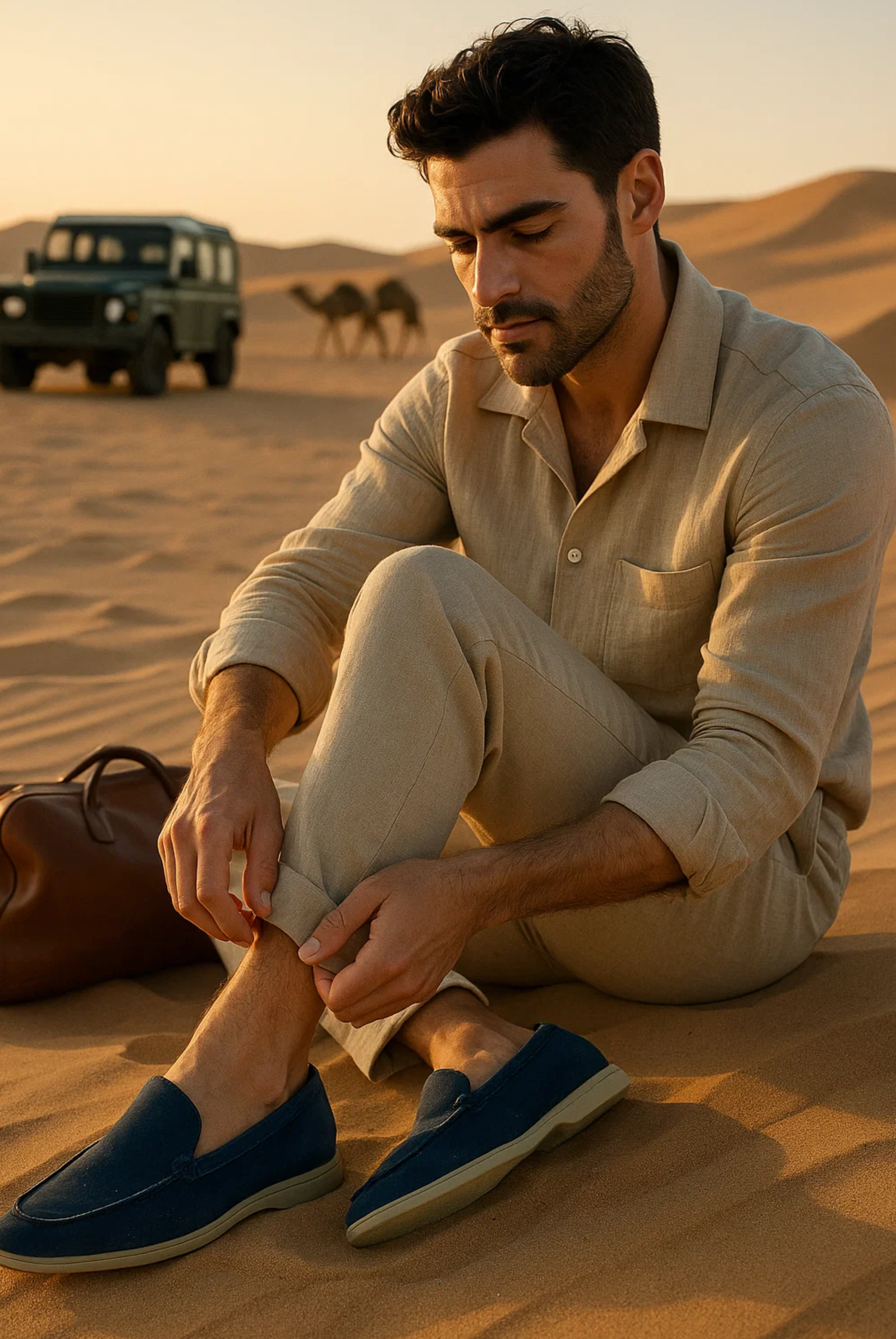 Navy Blue Moreno Loafer