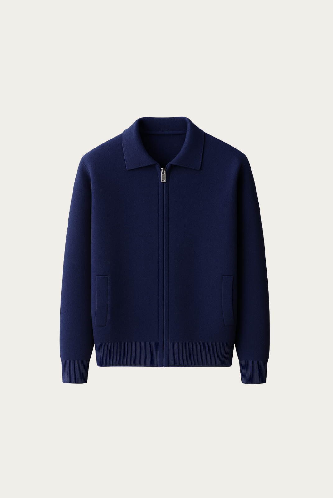 Navy Blue Polo Cardigan